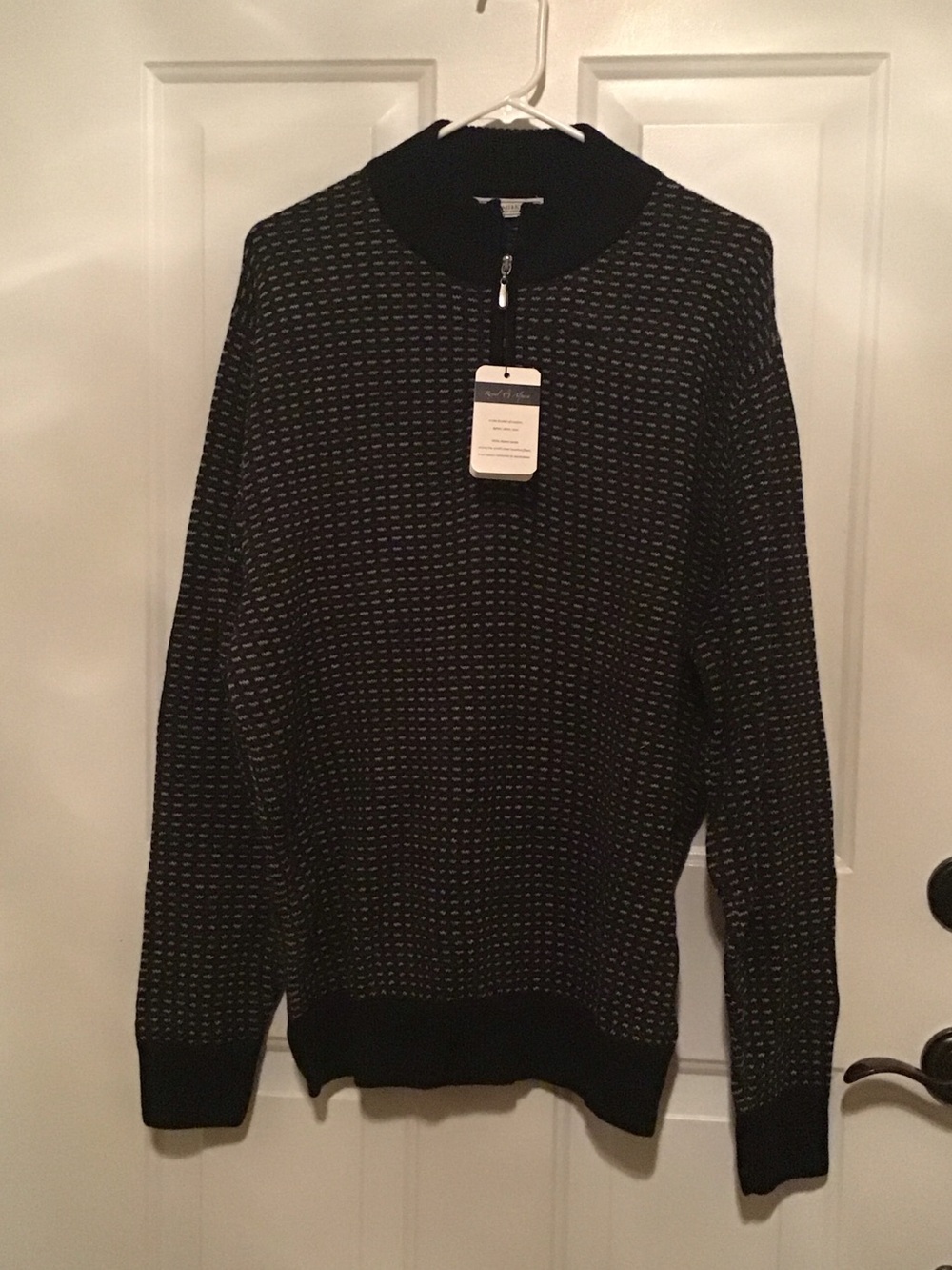 Williams & Kent 100% royal alpaca 1/4 Zip Sweater. XXL